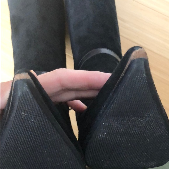 Leather and suede knee high boots 38 - Picture 6 of 7